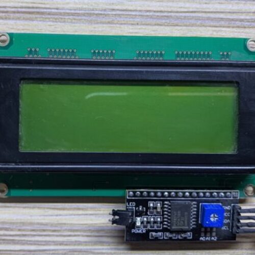 LCD کاراکتری 4×20 بک لایت سبز به همراه درایور I2C