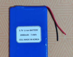 باتری لیتیوم 3.7V 2000mAh دارای برد محافظ