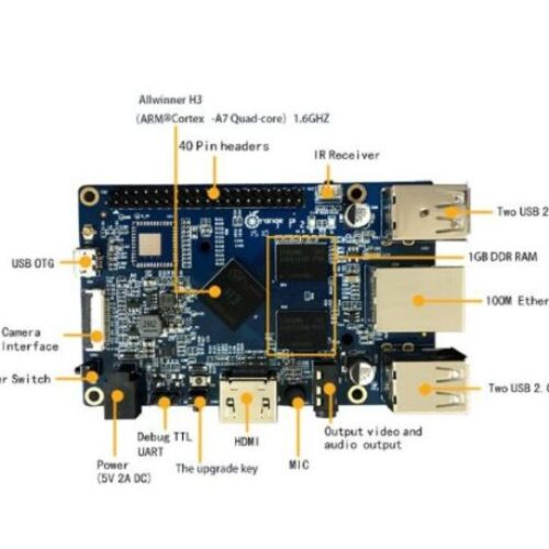 برد چهار هسته ای Orange Pi 2 mini