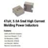 سلف قدرت 47 میکرو هانری(3.5 آمپر)-smd molded power inductor (WHC1040)-47UH