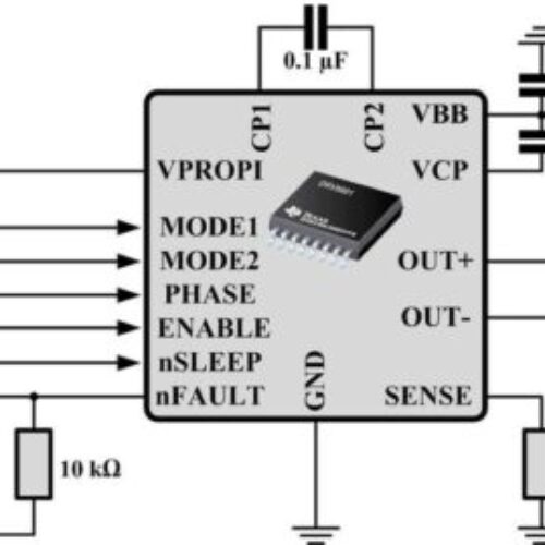 DRV8801-DMOS Full-Bridge Motor Drivers- درایور موتور DC با خروجی PWM قابل تنظیم