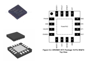 DRV8801-DMOS Full-Bridge Motor Drivers- درایور موتور DC با خروجی PWM قابل تنظیم