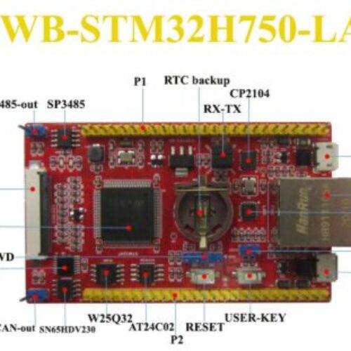 برد حرفه ای stm32h750hvbt6 کویر الکترونیک
