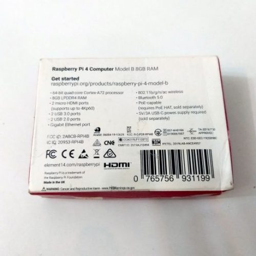 برد رزبری پای Raspberry Pi 4 مدل B با رم 8GB