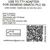 کابل مبدل usb to tty جهت ارتباط با PLC S5 زیمنس