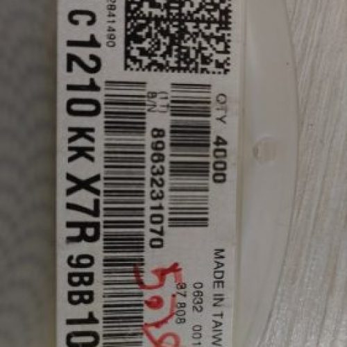 خازن100nf 50v 10% سایز 1210