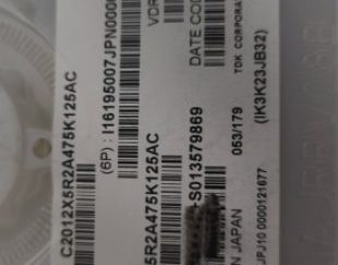 خازن 4.7uf 100v سایز 805