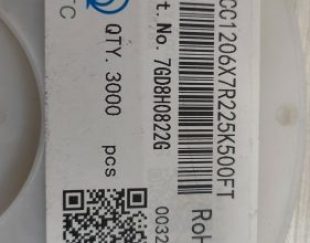 خازن 2.2uf 50v 10% سایز 1206