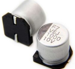 خازن جامد SMD 1000uf/10v