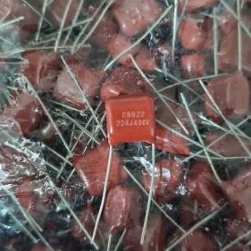 خازن پلی استر 220نانو فاراد 400 ولت (224J 400v)